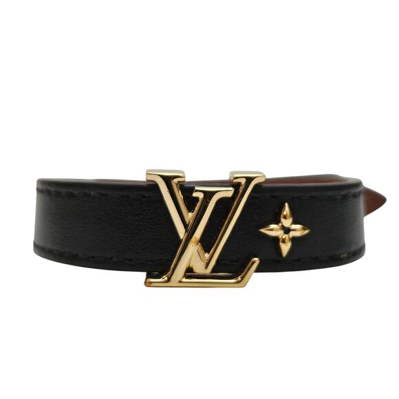 Louis Vuitton Iconic Leather Bracelet Black